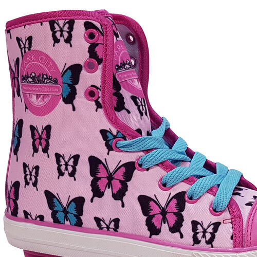 PARK CITY PATIN QUAD CANVAS BUTTERFLY T/34-35