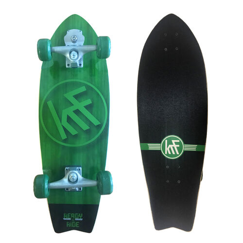 MONOPATIN KRF SURF SKATE READY TO RIDE VERDE