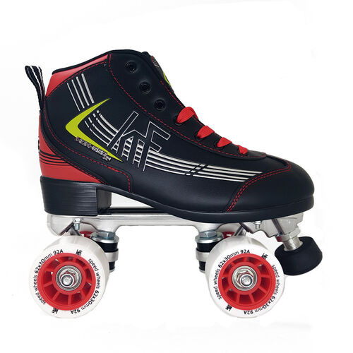 KRF HCK-350 PRO ROLLER QUAD SKATE BLACK/RED 43