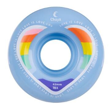 RUEDAS QUAD CHAYA OUTDOOR LOVE IS LOVE 62X38MM 78A (PACK 4)