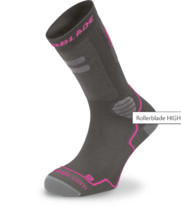 CALCETIN HIGH PERFORMANCE W Dark grey/pink
