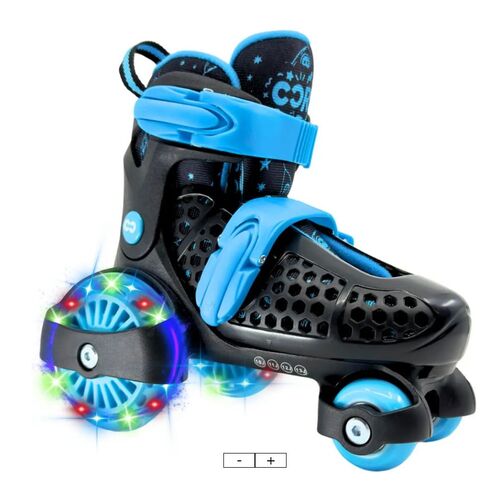 Newbie Ajustable Patines 4 Ruedas Infantiles - Negro 23-27