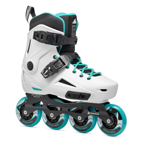 PATINES LIGHTNING W WHITE/AQUA 40.5