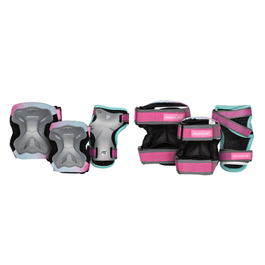 POWERSLIDE KIDS PRO PROTECTION PACK GRIS/ROSA