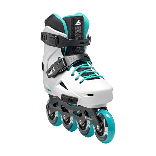 PATINES LIGHTNING W WHITE/AQUA 40.5