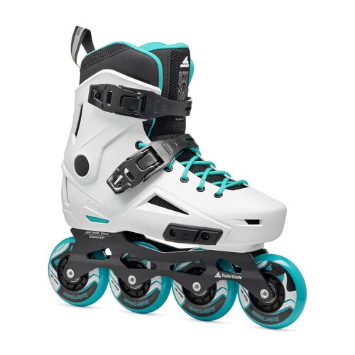 PATINES LIGHTNING W WHITE/AQUA 40.5