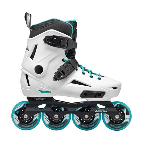 PATINES LIGHTNING W WHITE/AQUA 40.5