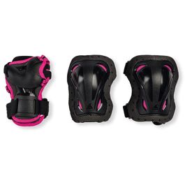 PROTECCIONES SKATE GEAR JUNIOR 3 PACK NEGRO/RO