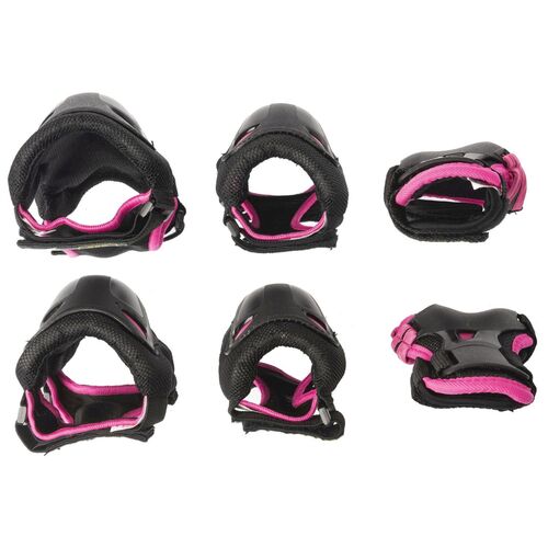 PROTECCIONES SKATE GEAR JUNIOR 3 PACK NEGRO/RO XXXS