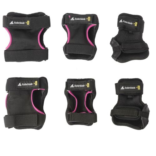 PROTECCIONES SKATE GEAR W 3 PACK NEGRO/FRAMBU M